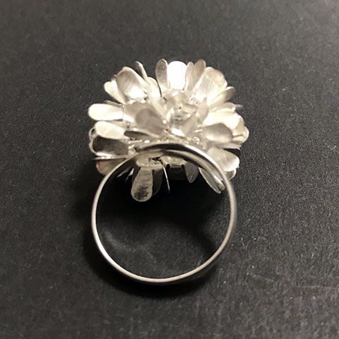 シルバーアクセサリー 花びらシルバーリング