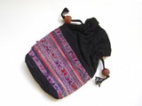 モン族刺繍古布アクセサリーポーチ 苗族刺繍古布小袋
