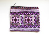 モン族刺繍古布ポーチ 苗族刺繍古布小袋