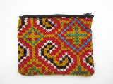 モン族刺繍古布ポーチ 苗族刺繍古布小袋