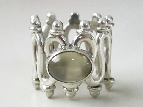 シルバー天然石指輪 ベリル商品写真